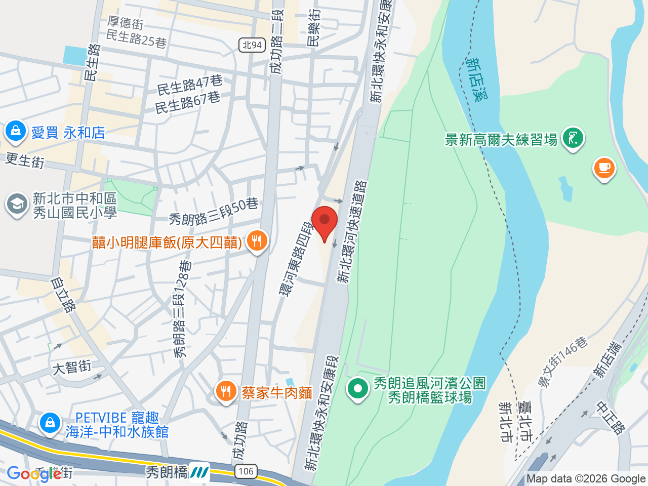 中德建設環河東路四段案(尚未取得建照)基地地址地圖