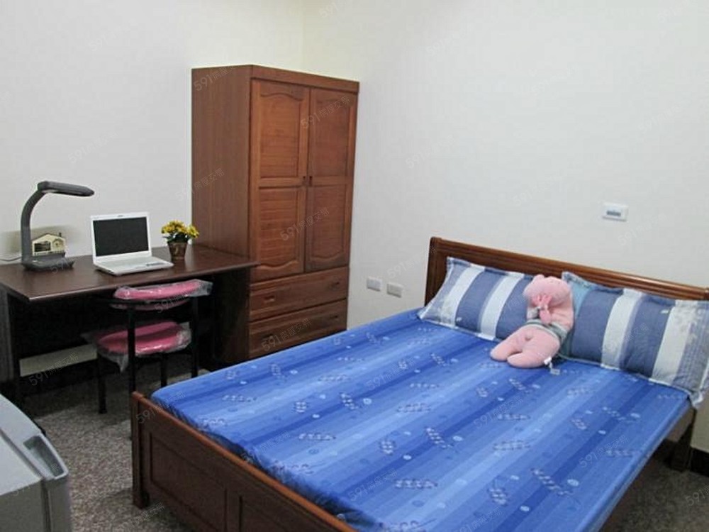 實木雙人床&衣櫃