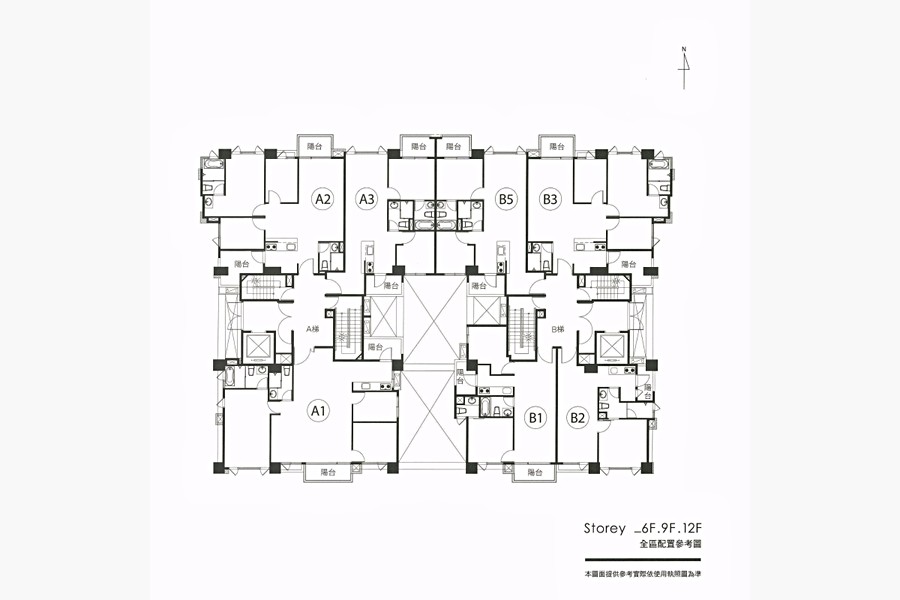 「明築向陽」全區平面圖