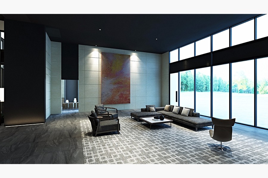 圖書大廳3D模擬圖