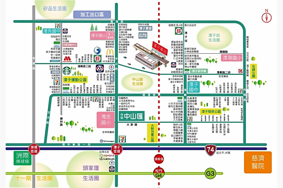 中山匯生活機能圖