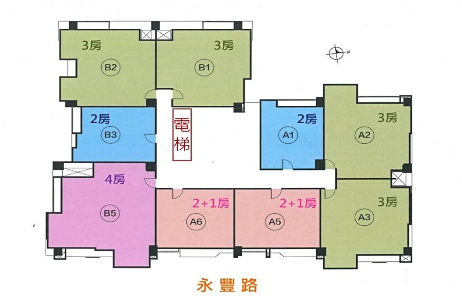 標準層平面圖(編輯加工,僅供開箱文使用)