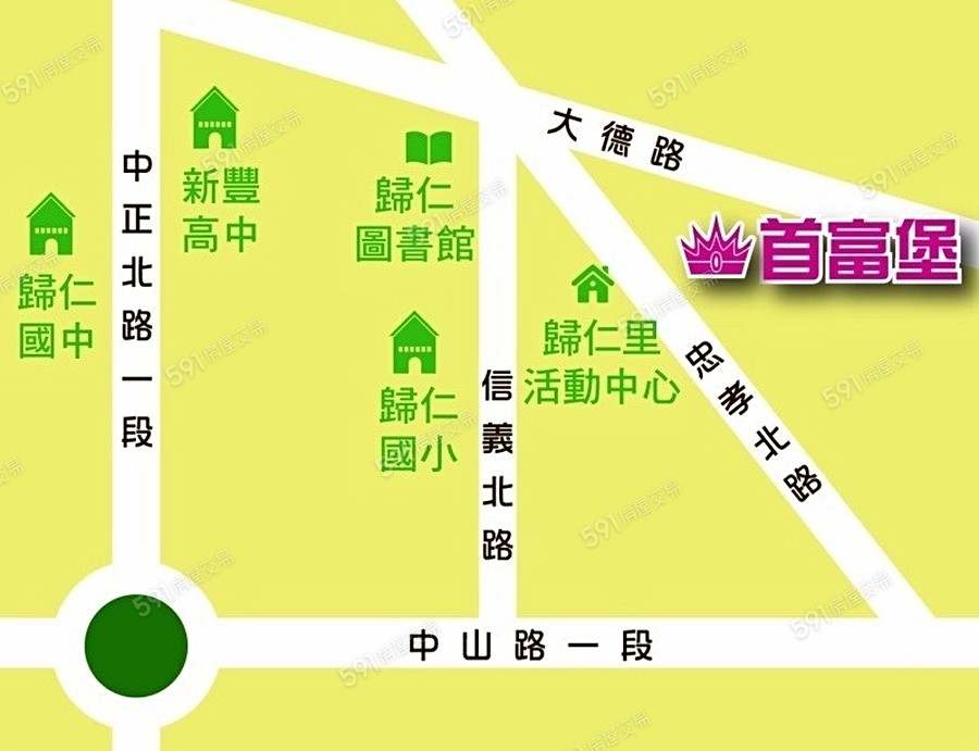 首富堡交通圖