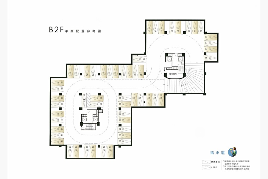 地下室平面圖(示意圖)