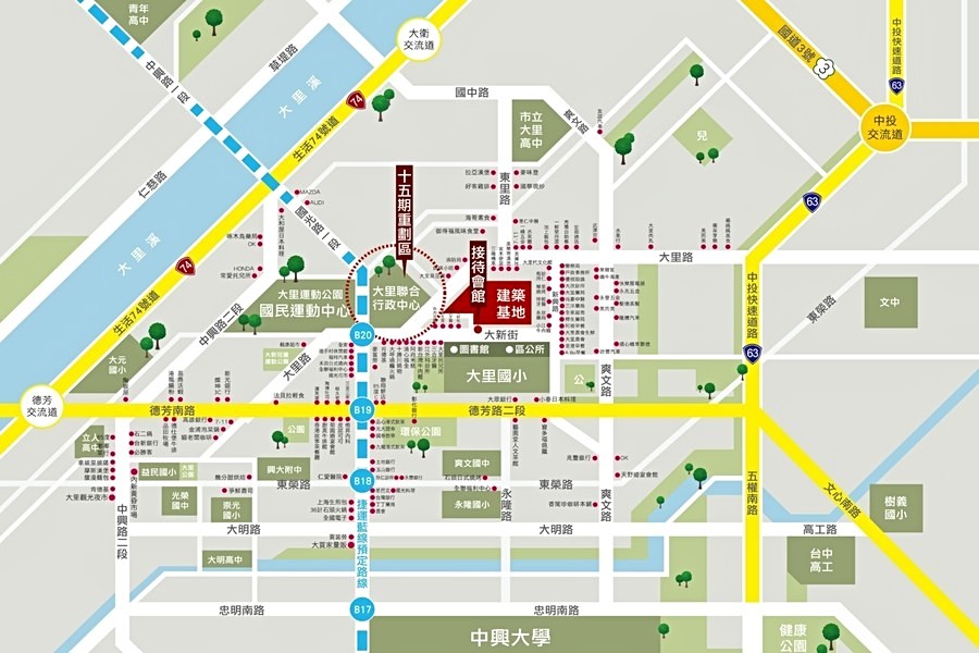 周邊生活機能圖