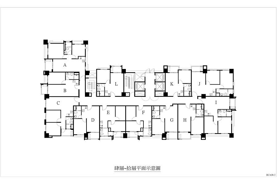標準層平面示意圖