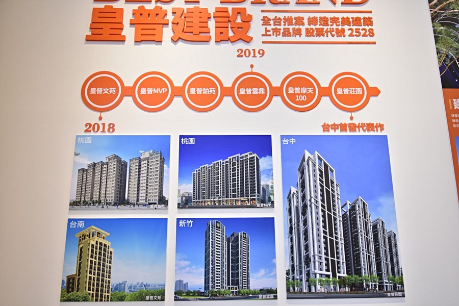 皇普建設歷年業績