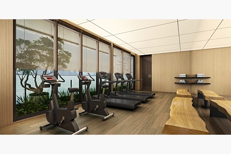 健身房(3D透視圖)