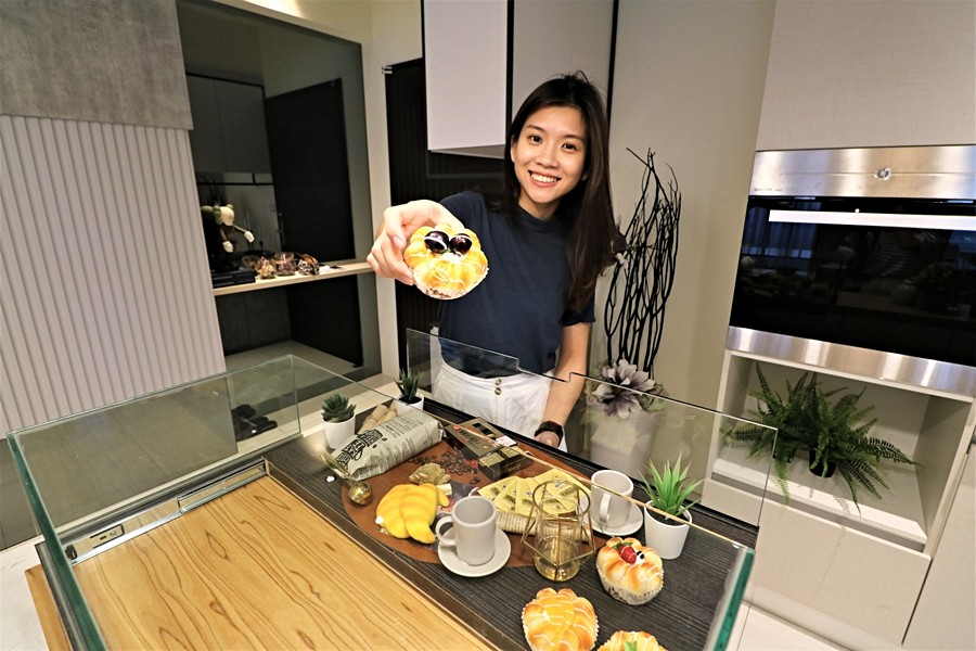 還有空間作中島放療癒點心櫃