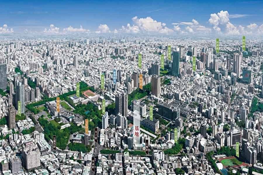來張實景空拍,西區是台中市中心之肺。