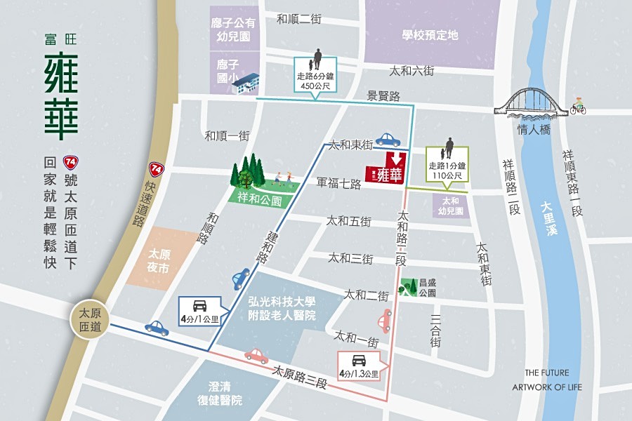 「富旺雍華」機能示意圖