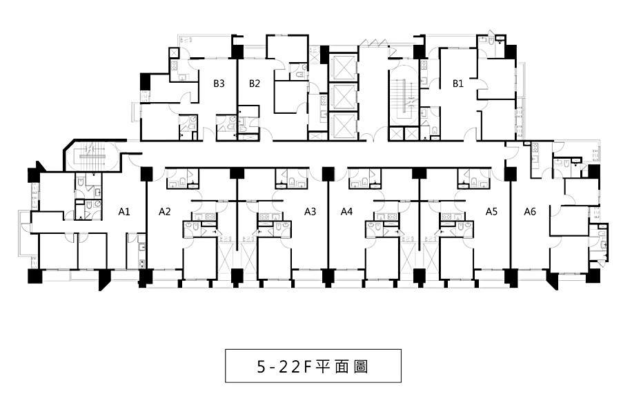 標準層平面圖。