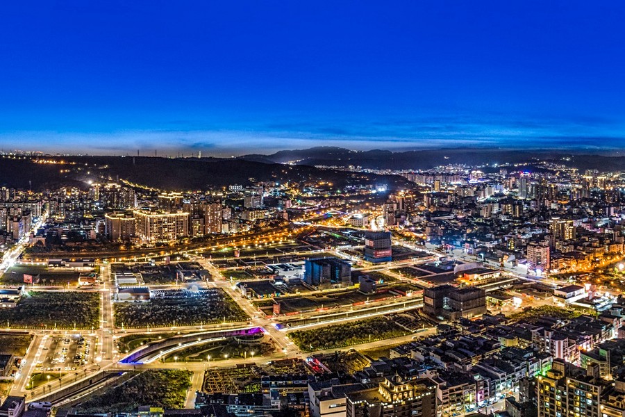 基地東側夜景(案場提供)