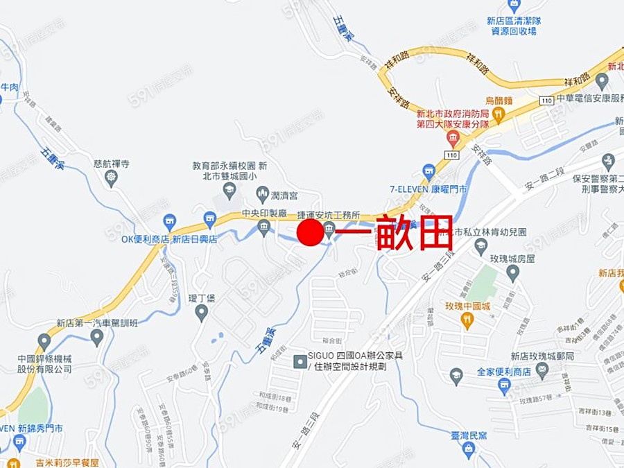 一畝田 交通圖