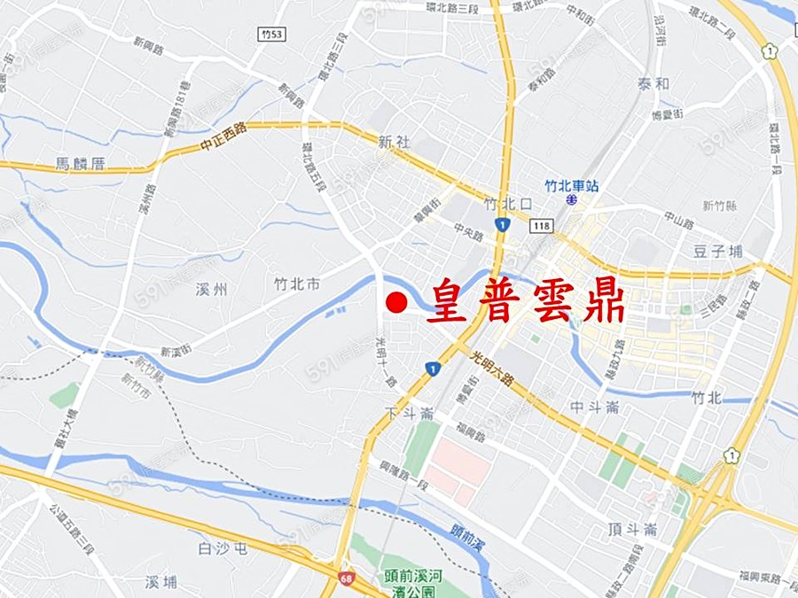 皇普雲鼎交通圖