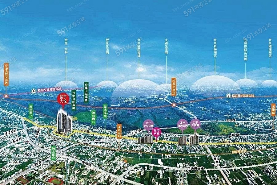 富宇大悦交通圖