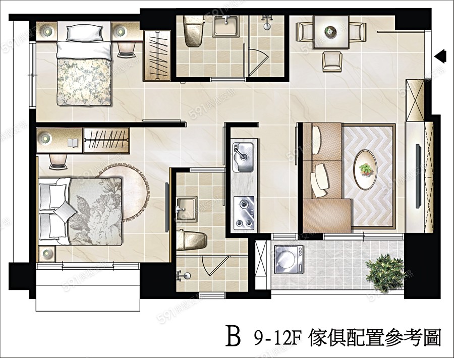 天母上苑格局圖