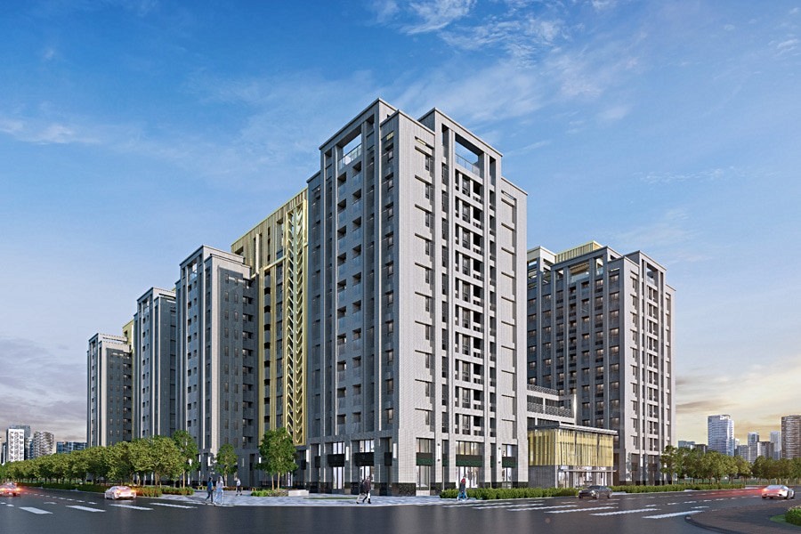 嘉義高鐵特區嶄新地標建築/3D示意圖。