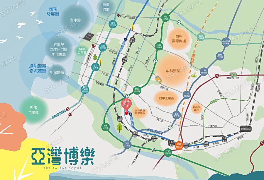 亞灣博樂交通圖