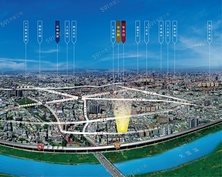 昂峰聚羨岱交通圖