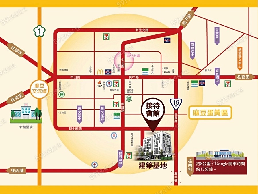 逸墅家8-華廈交通圖