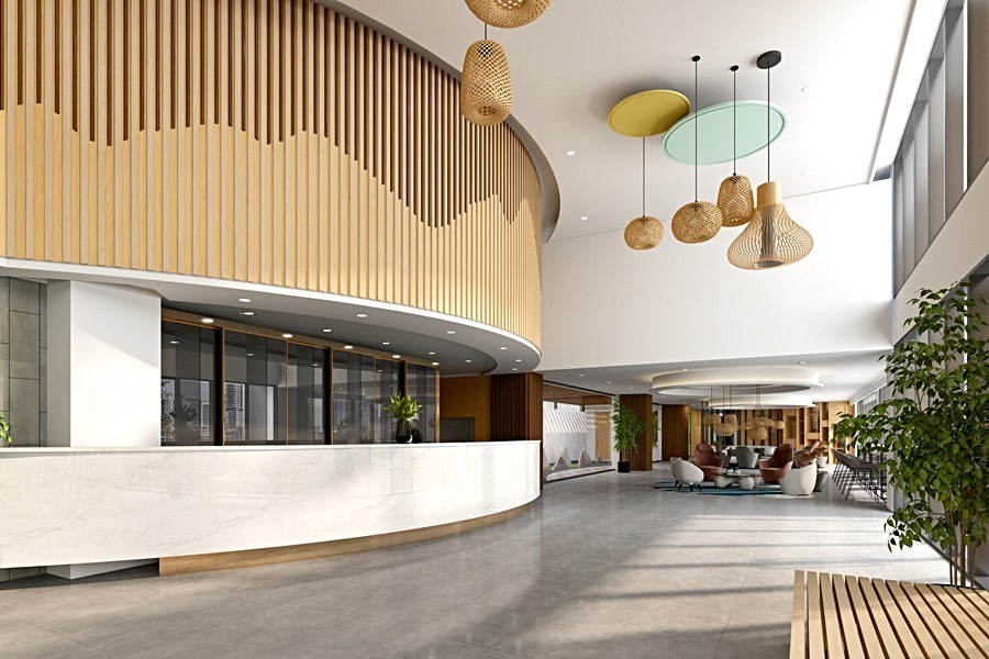 「吉韻」社區大廳。(圖為3D示意圖)