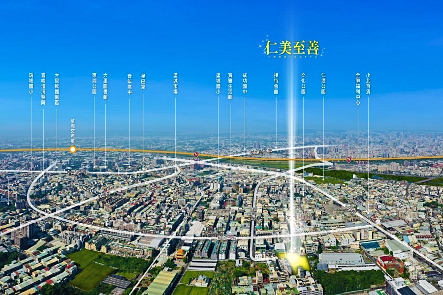 建案位於商圈核心,鬧中取靜