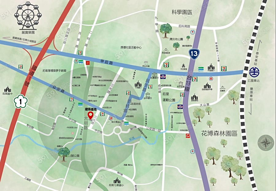 宏宇享森交通圖