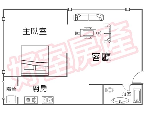 藝文特區中路特區溫馨1+1房全新變頻冷氣 - Image 15