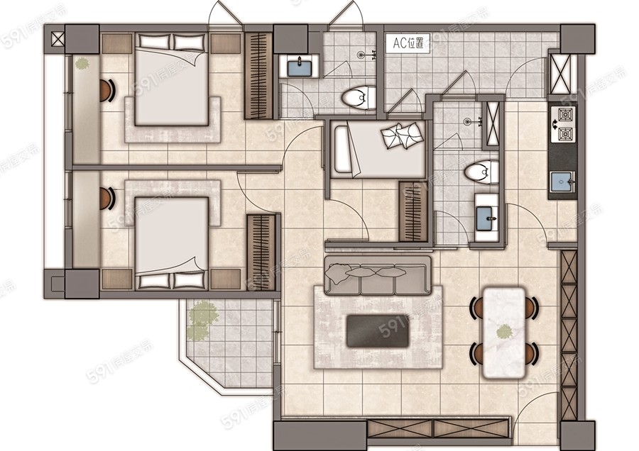 安家一期格局圖