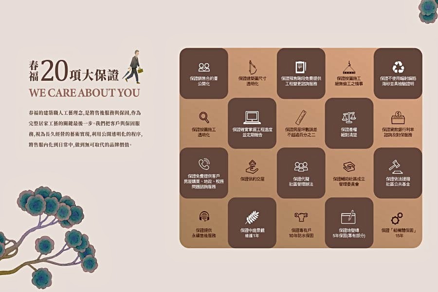 多項售服保證,打造住戶安心社區