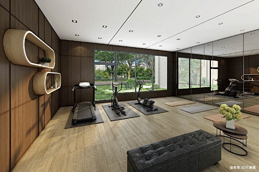 運動相伴戶外綠景/3D示意圖