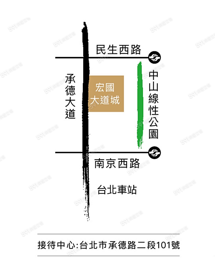 宏國大道城-B區交通圖