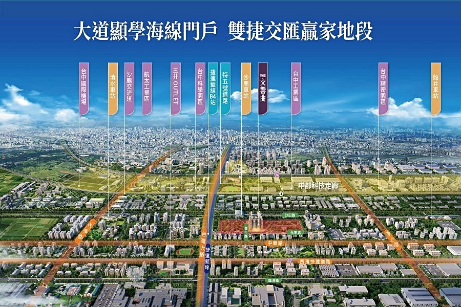 多條重要道路交會,享盡交通利多