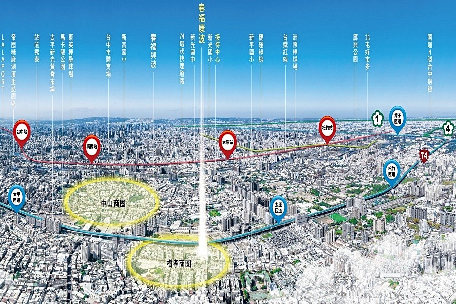 本案位於太平核心,機能無虞