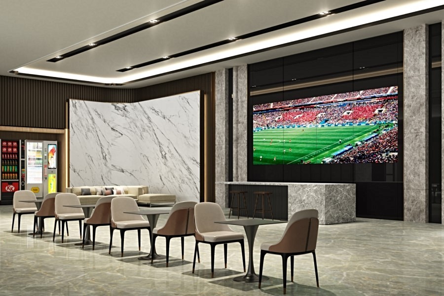 運動吧檯的交誼廳