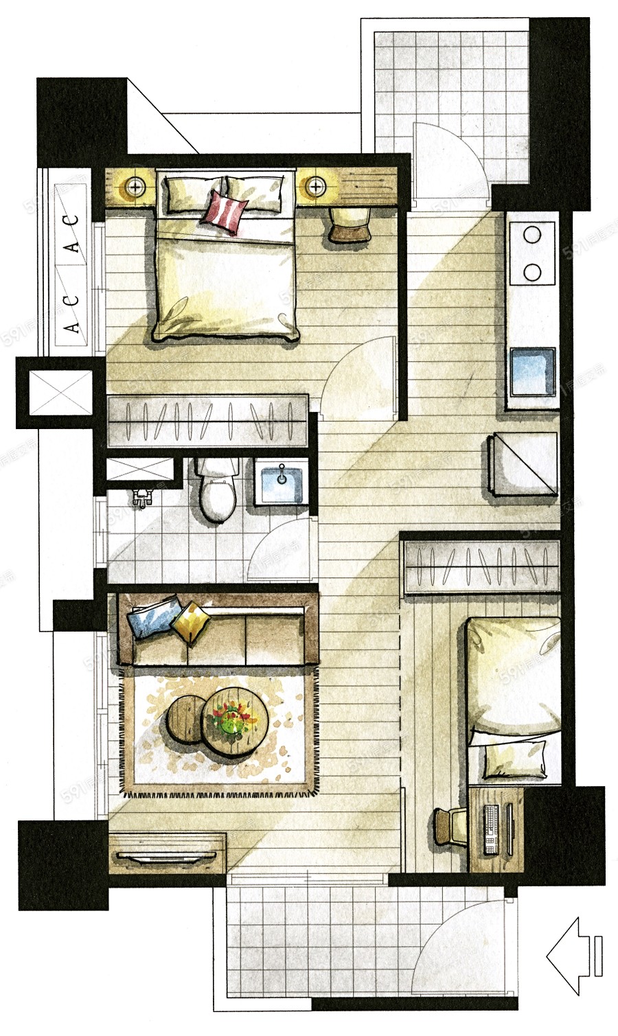 幸福灣麗2格局圖