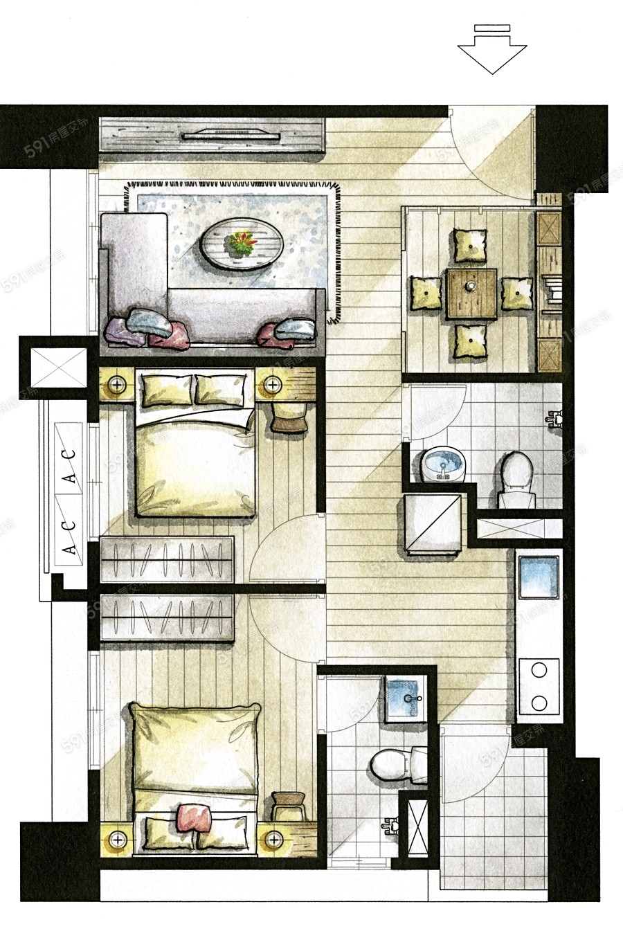 幸福灣麗2格局圖