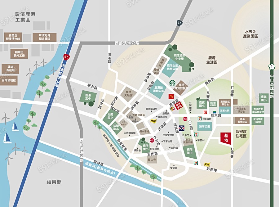 英倫莊園交通圖