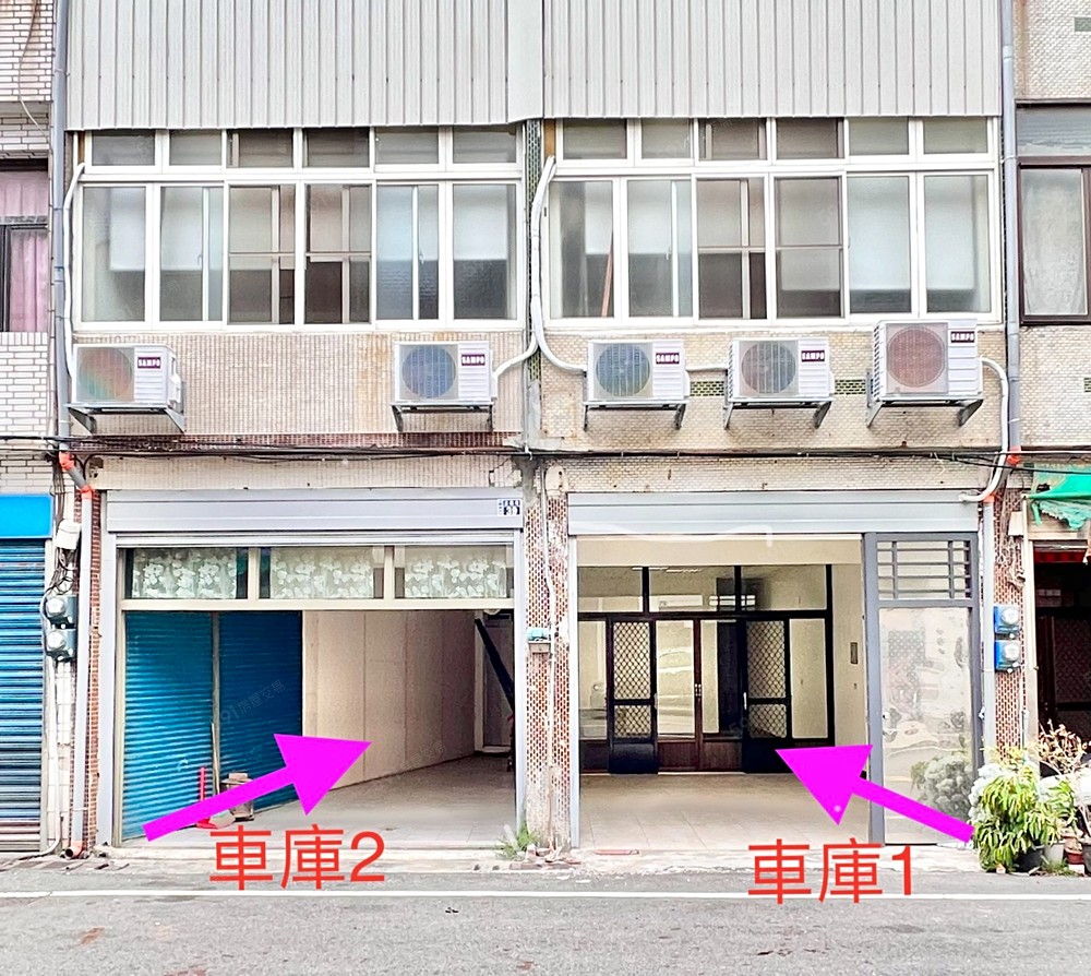 雙車庫外部示意圖