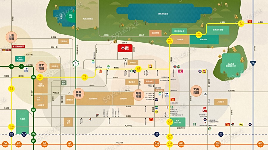 圓山粼粼交通圖