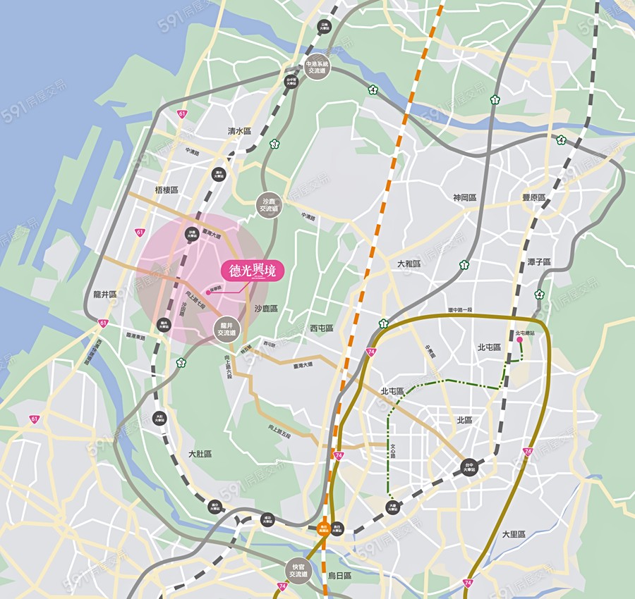 德光興境交通圖