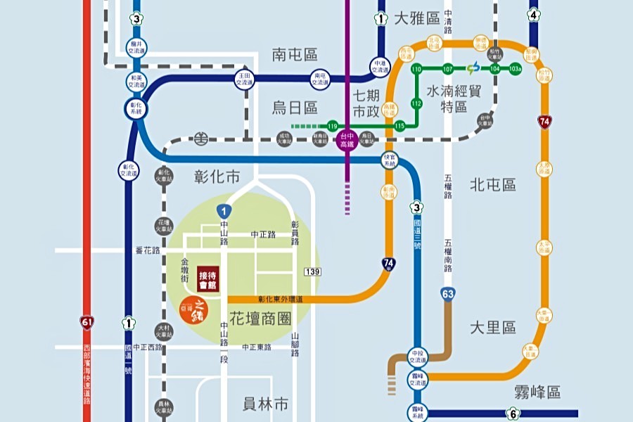 花壇是潛力十足的交通節點