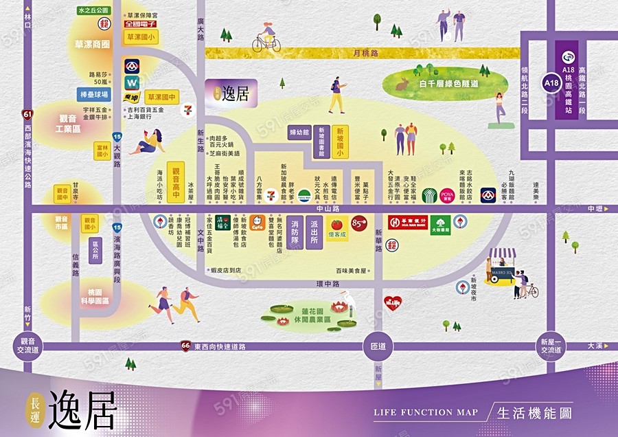 長運逸居交通圖