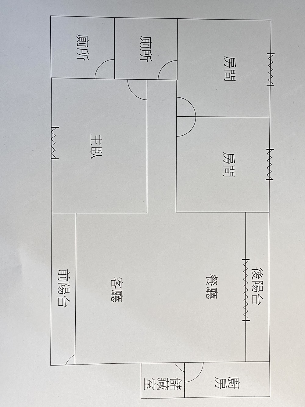 方正採光通風佳- 平面圖