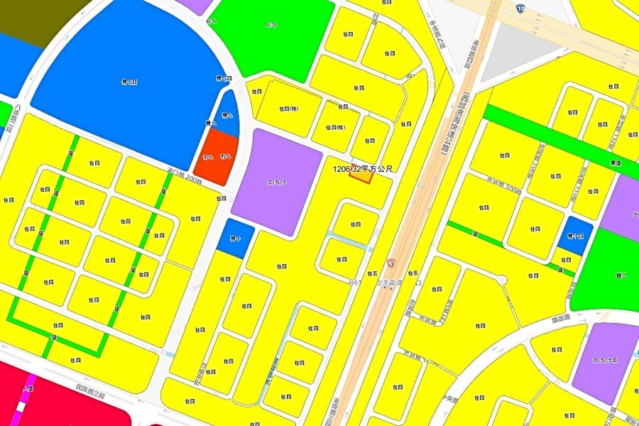 基地周邊皆建地,計畫道路已徵收