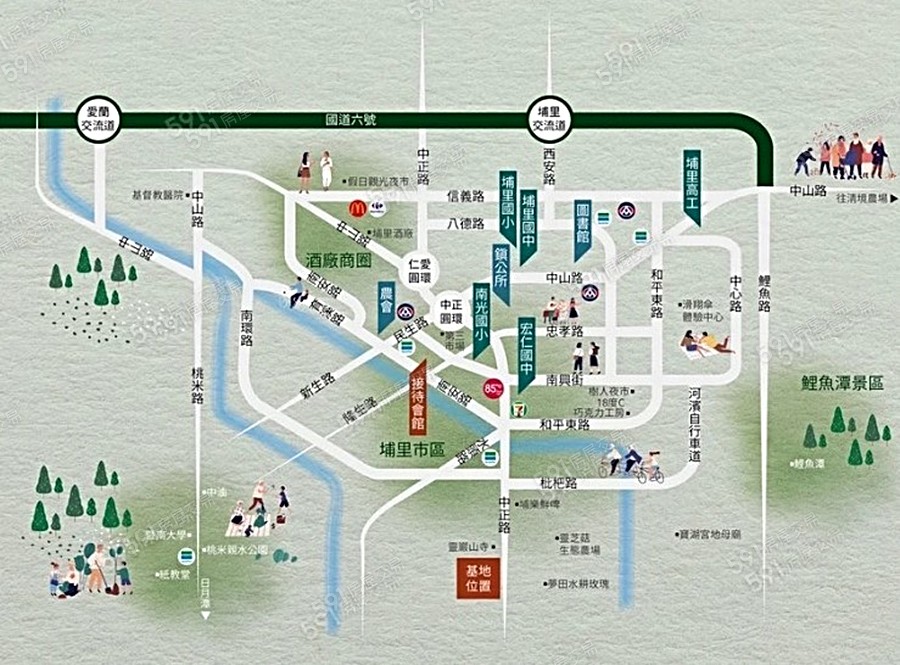 維多利亞之易居交通圖