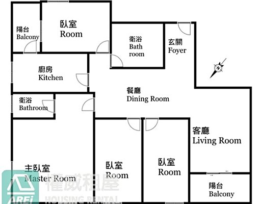 🚇市議會站MRT夢萊茵高樓愛河景4房豪華大浴缸寵物宅-權威 - Image 3