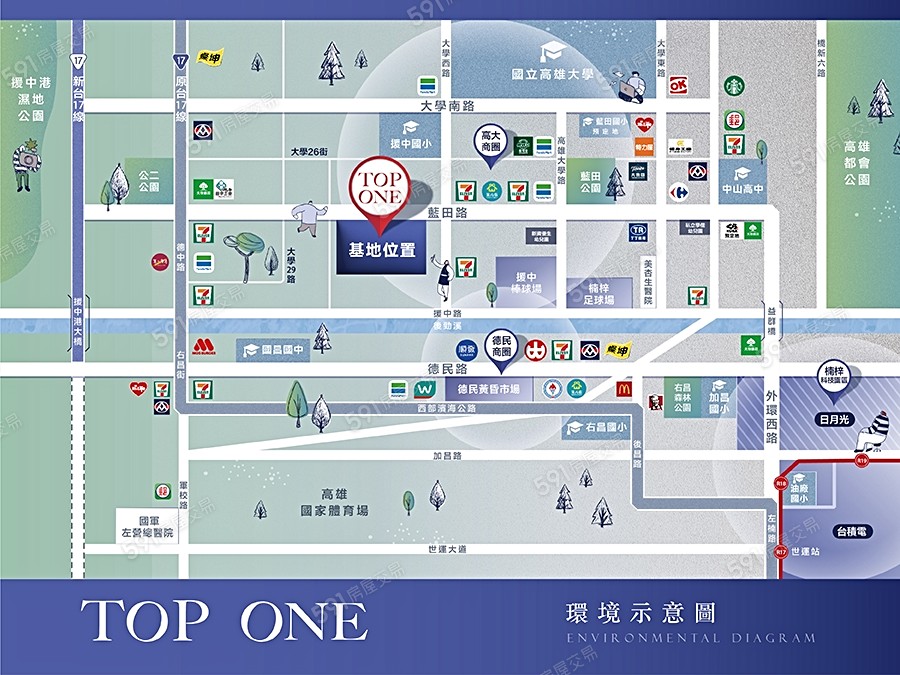 立揚TOP ONE交通圖