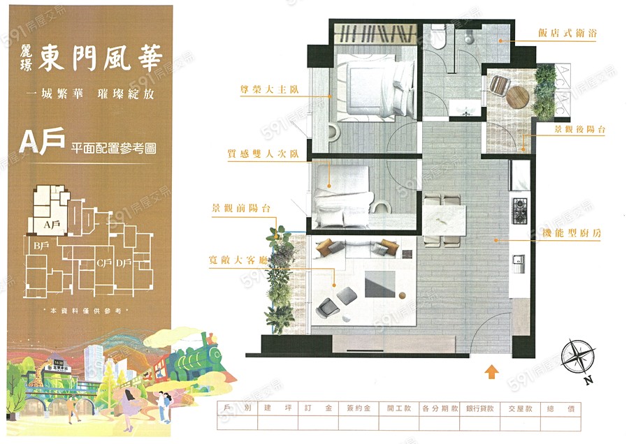 麗璟.東門風華格局圖